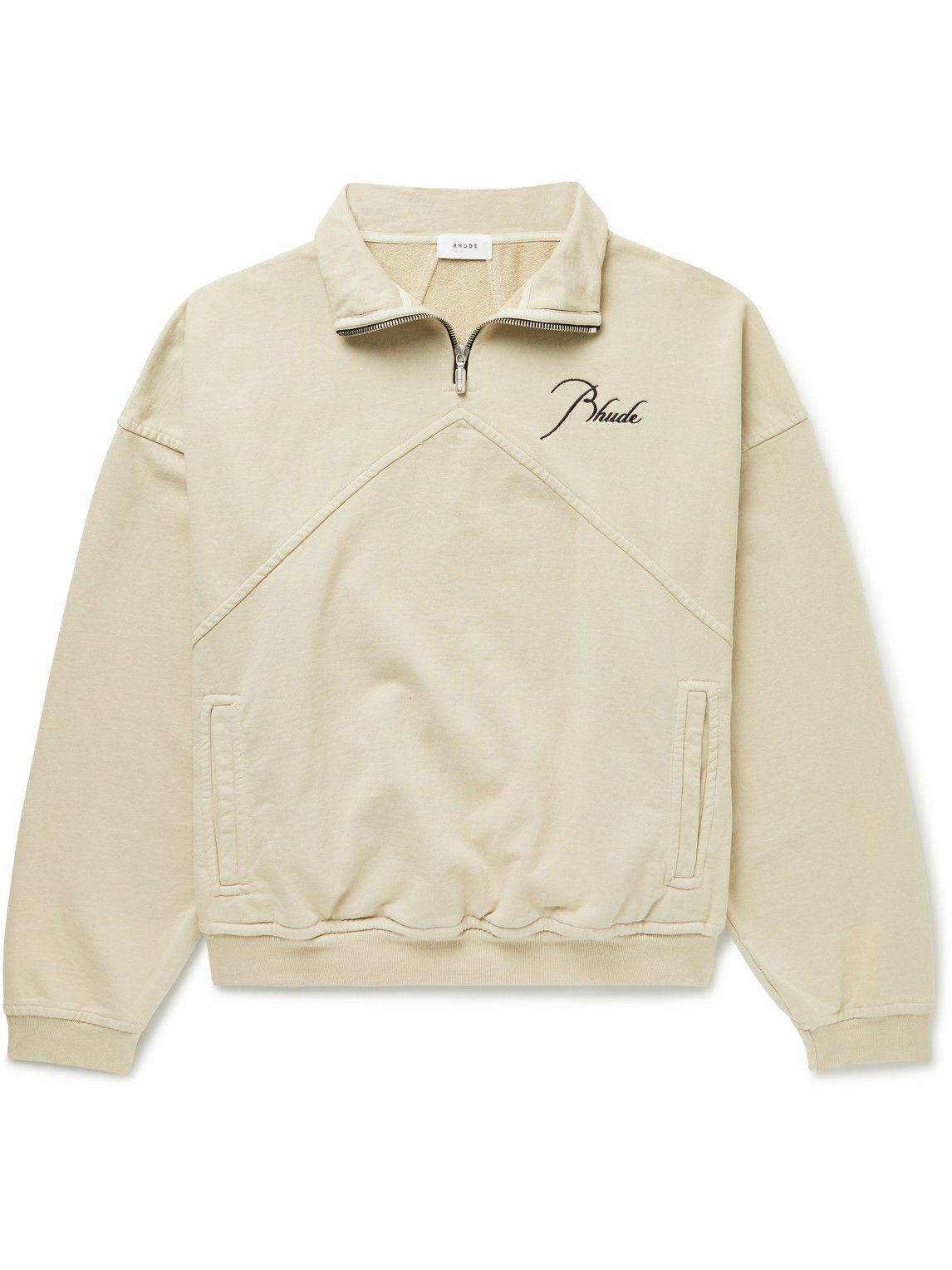 rhude half zip