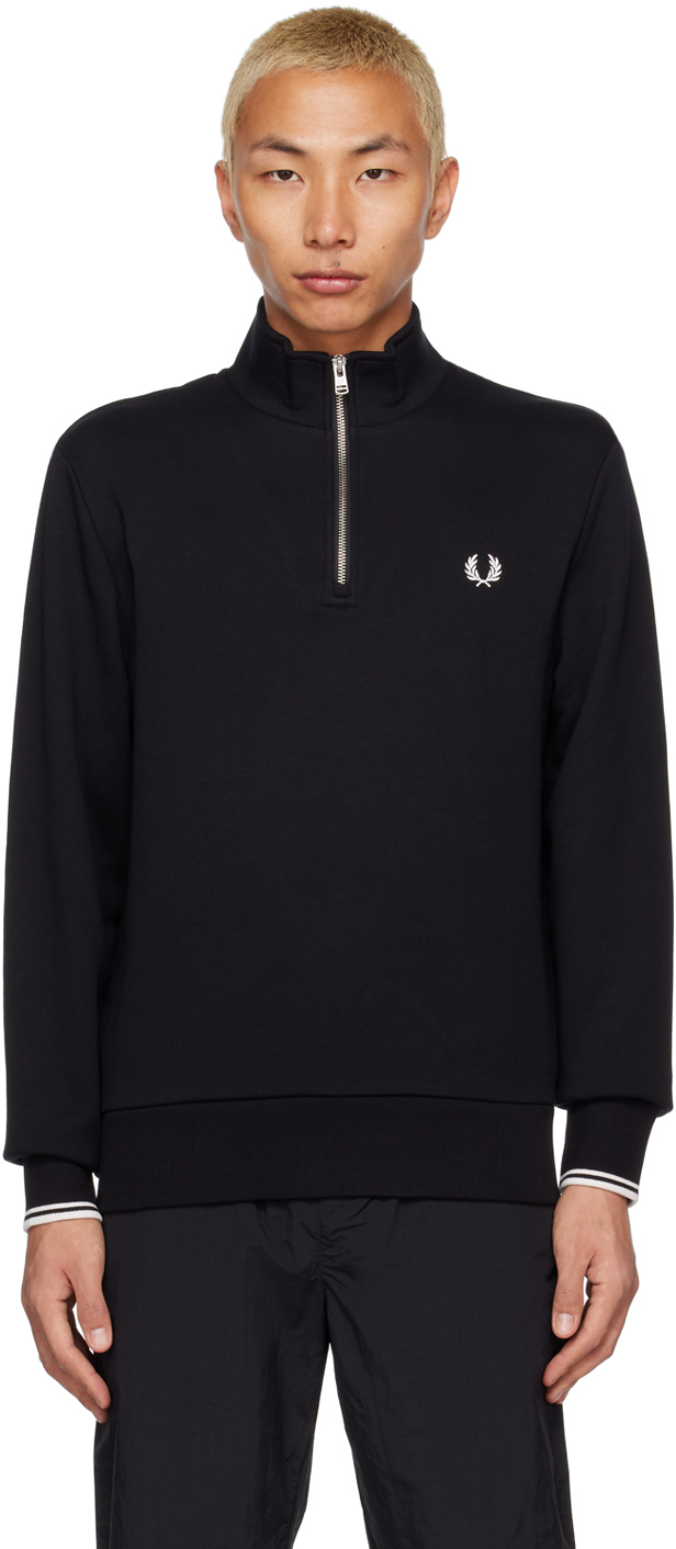 Fred Perry Black M3574 Sweater Fred Perry