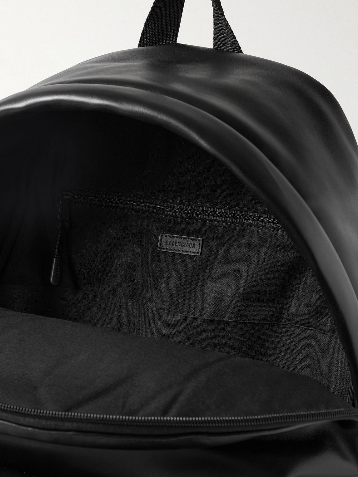 Balenciaga Puffy LogoPrint Leather Backpack Balenciaga