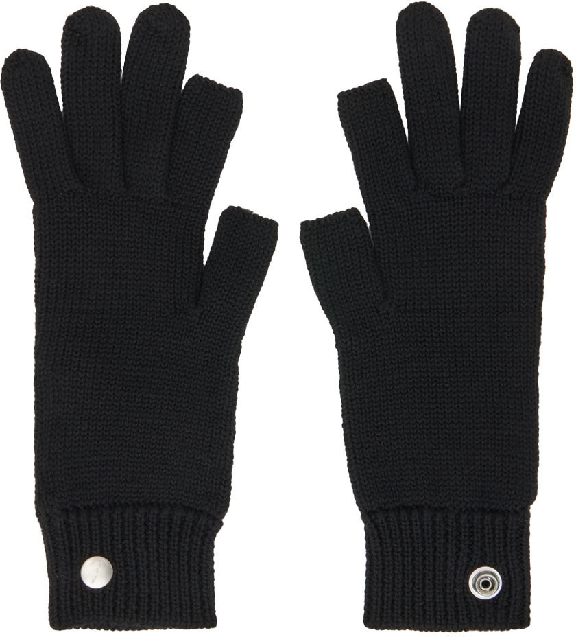 Photo: Rick Owens Black Cashmere Touchscreen Gloves