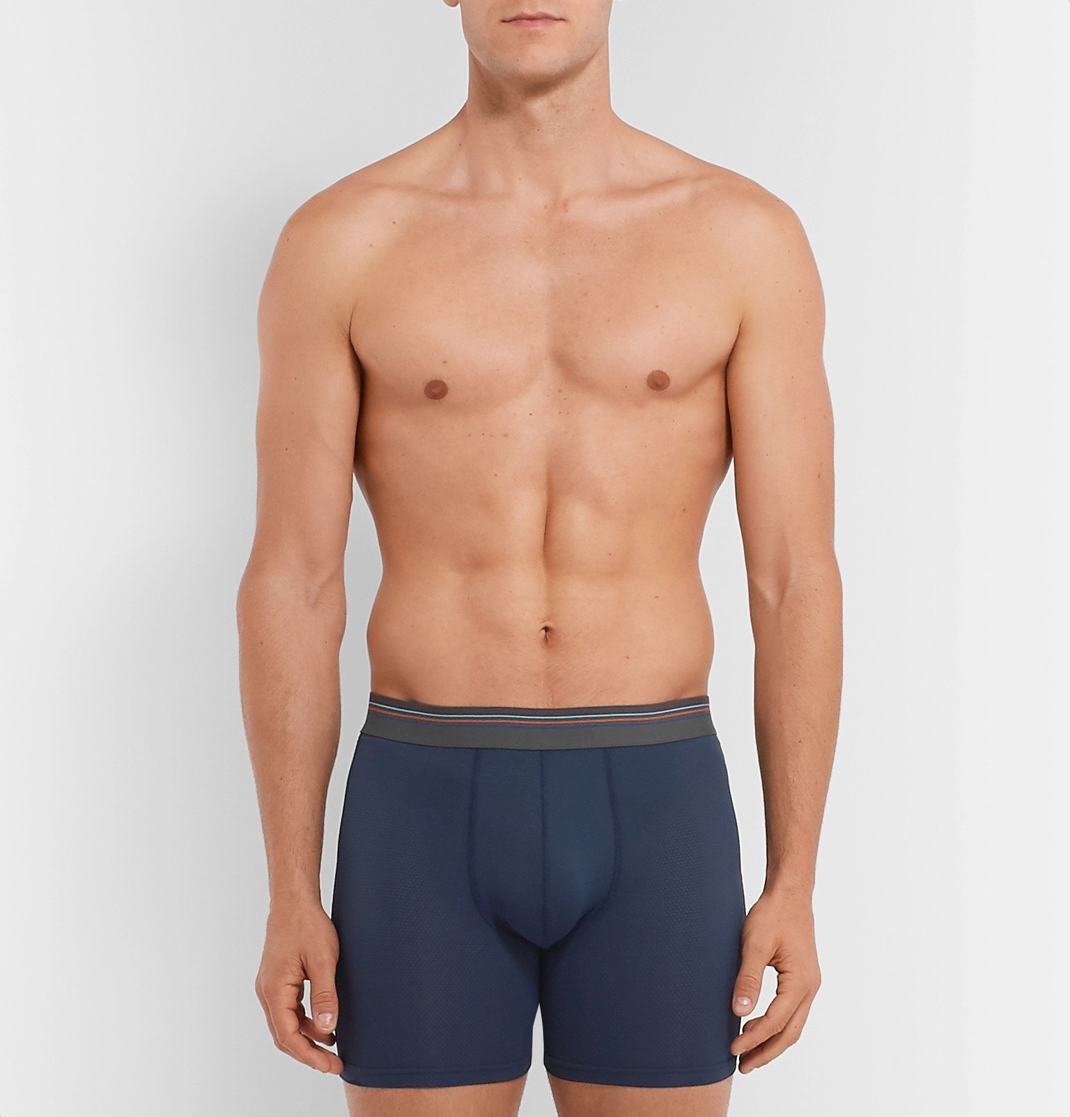 Patagonia - Sender Recycled Stretch-Mesh Boxer Briefs - Blue Patagonia