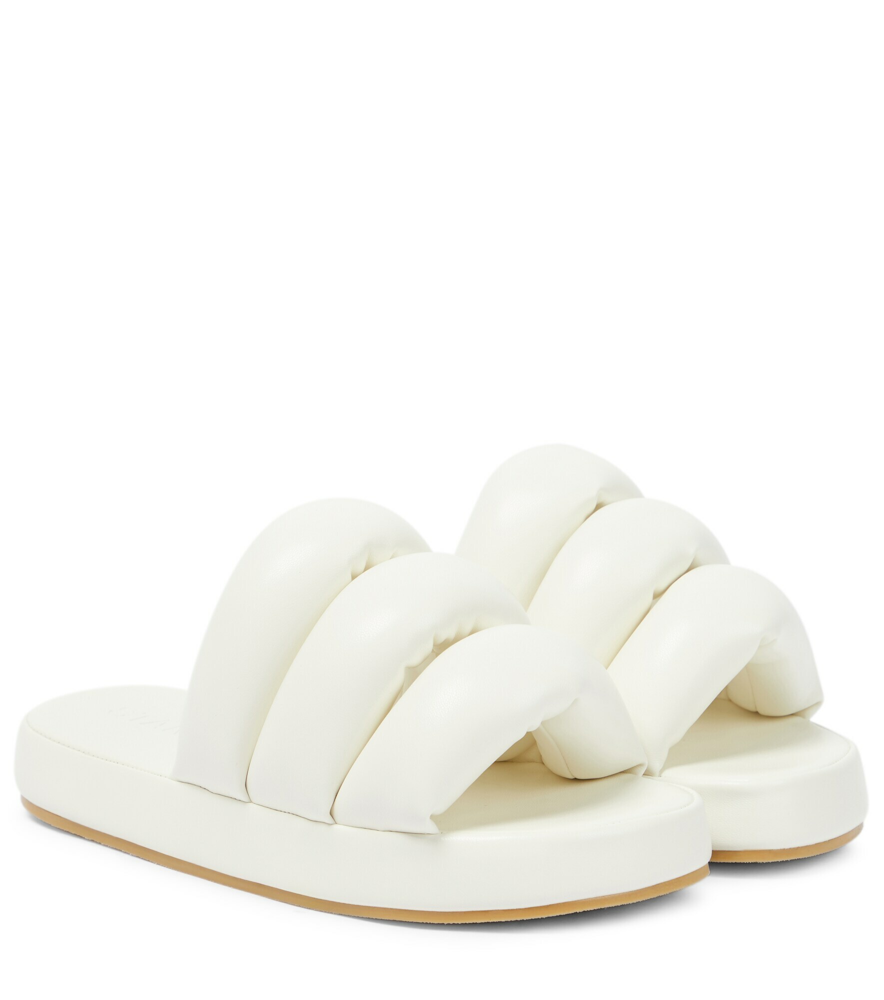 Stand Studio - Keira flat faux leather sandals Stand Studio