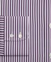 Brooks Brothers Men's Luxury Collection Madison Relaxed-Fit Dress Shirt, Franklin Spread Collar Double-Stripe | Purple