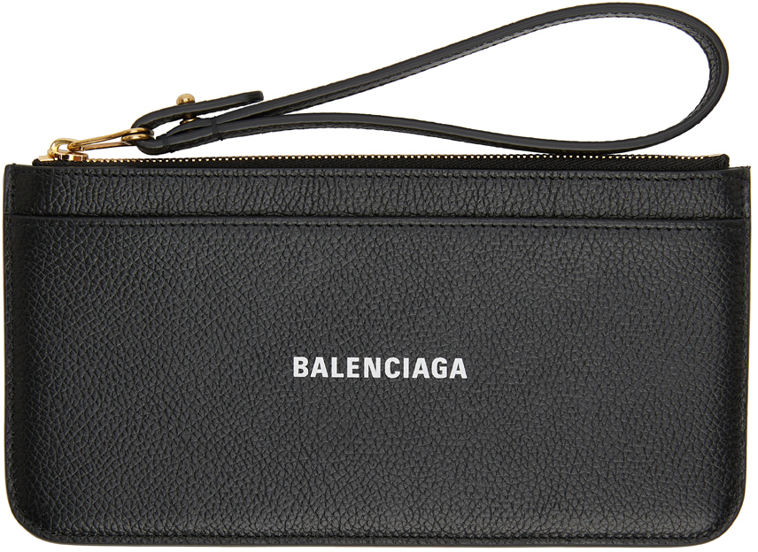 balenciaga cash zip card holder