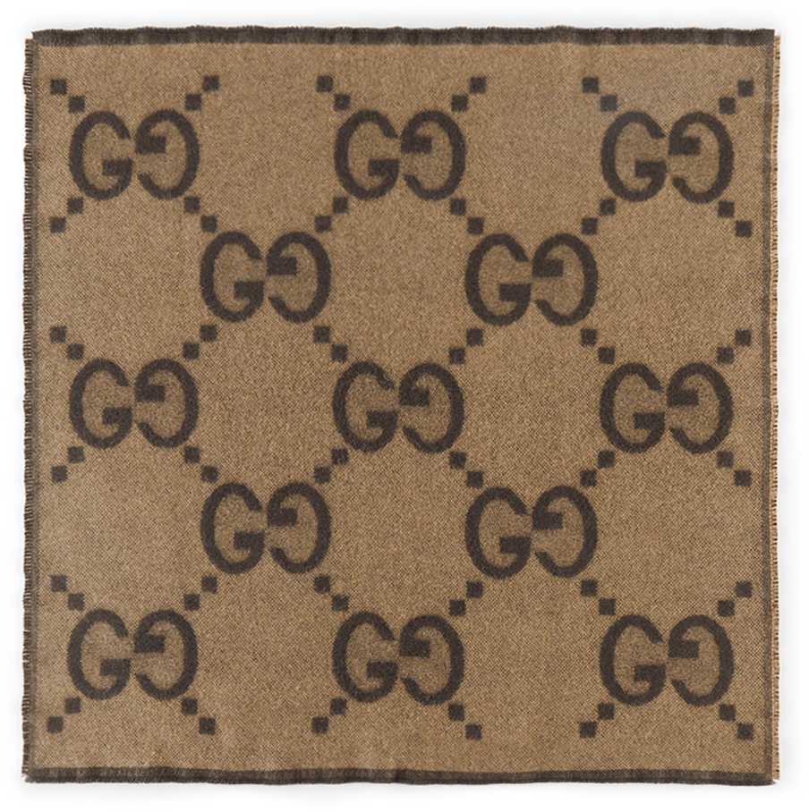 Gucci Baby Brown Cashmere GG Blanket Gucci