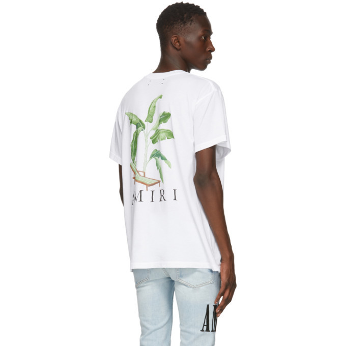 Amiri White Banana Tree T-Shirt Amiri