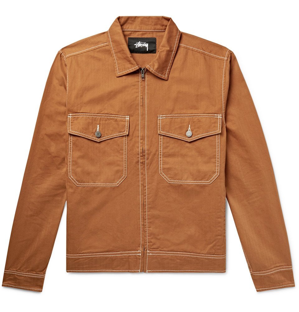 stussy tan jacket