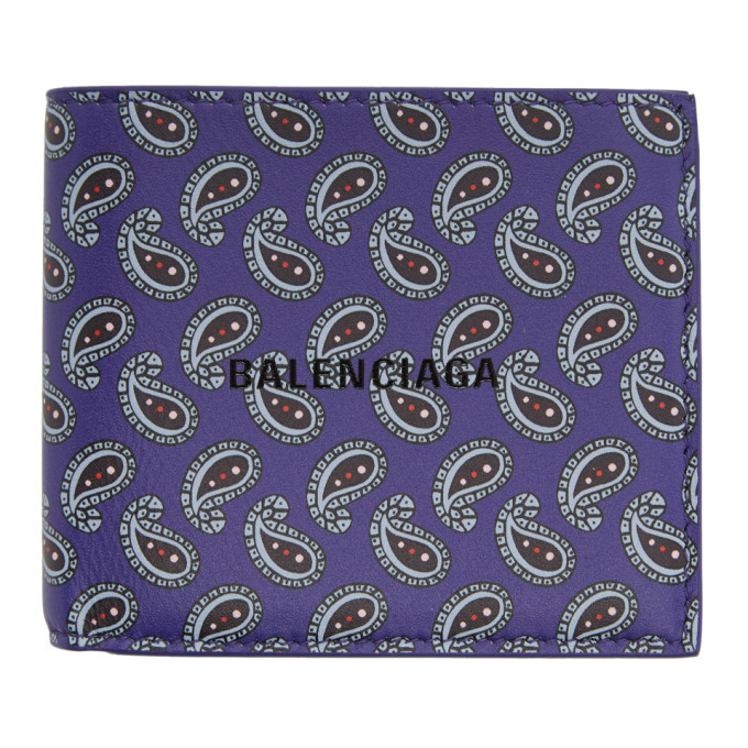 balenciaga purple wallet