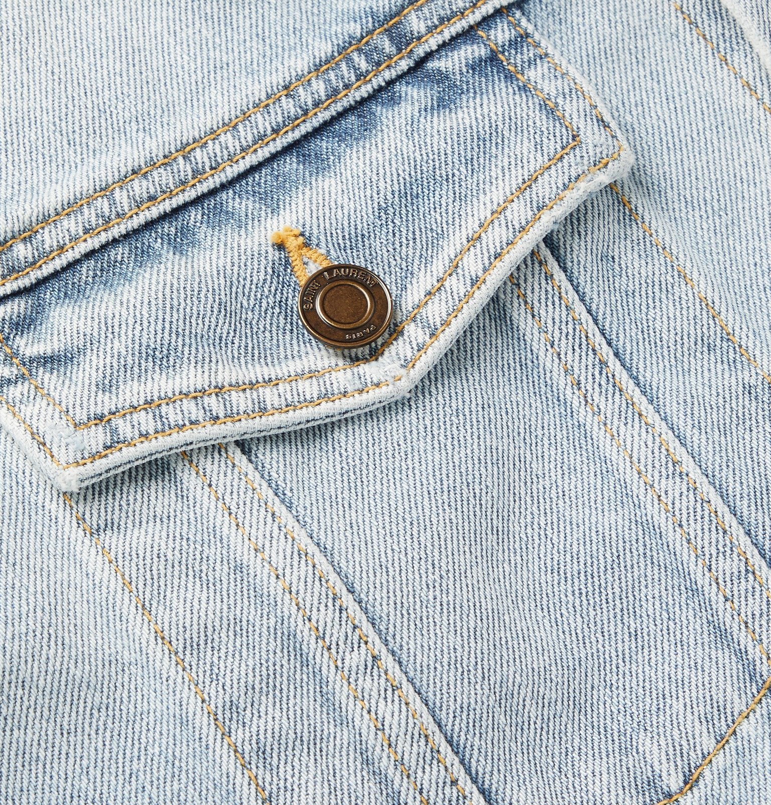 blue saint slim fit denim jacket