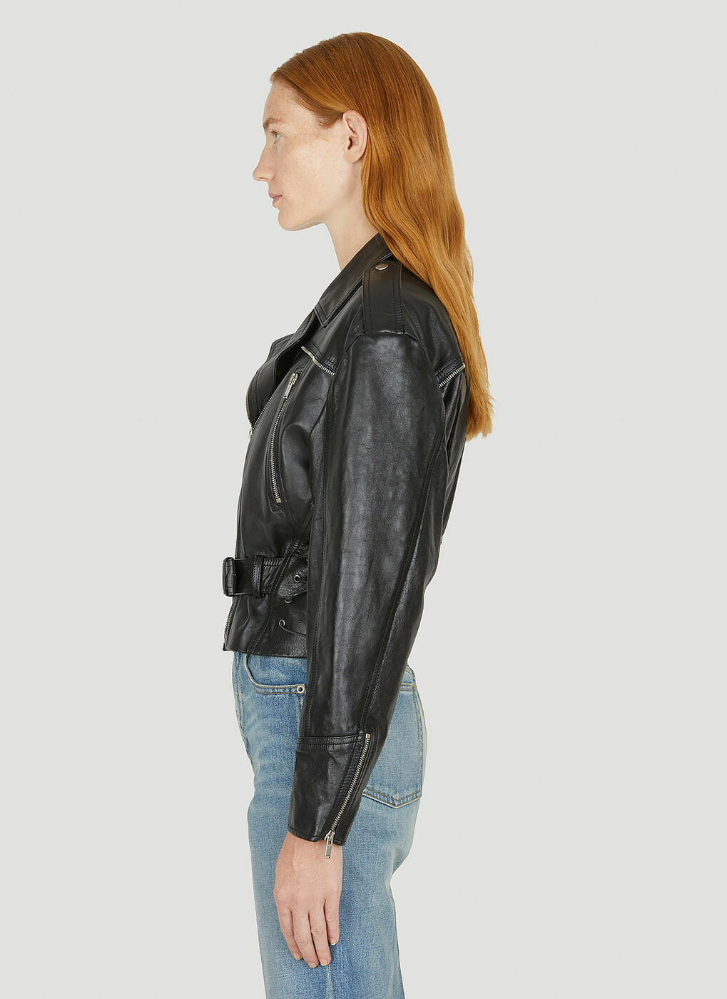 Motorcycle Jacket in Black Saint Laurent