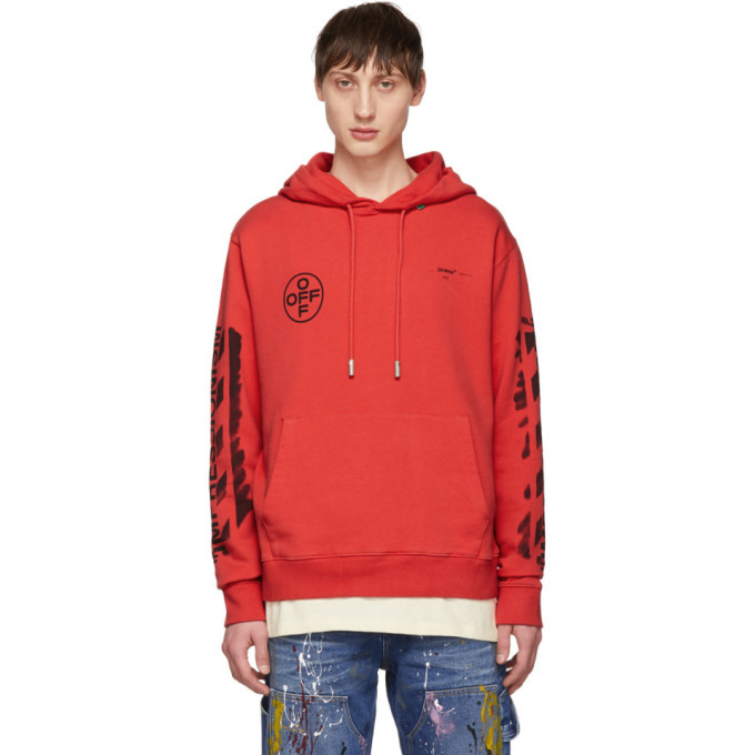 red hoodie off white