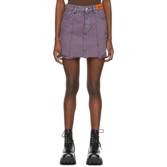 Heron Preston Purple Denim Over-Dyed 
