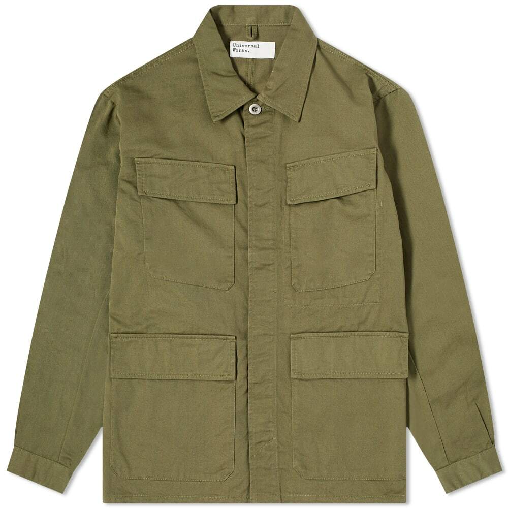 Universal Works Men's MW Fatigue Jacket in Light Olive Universal Works