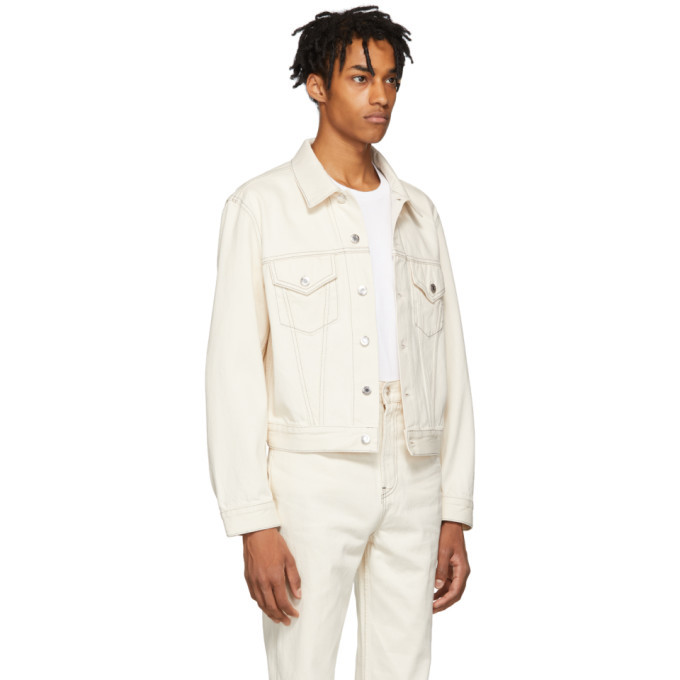 Helmut Lang Beige Denim Masc Trucker 