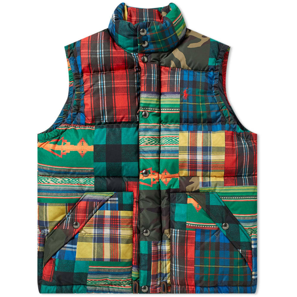polo patchwork vest