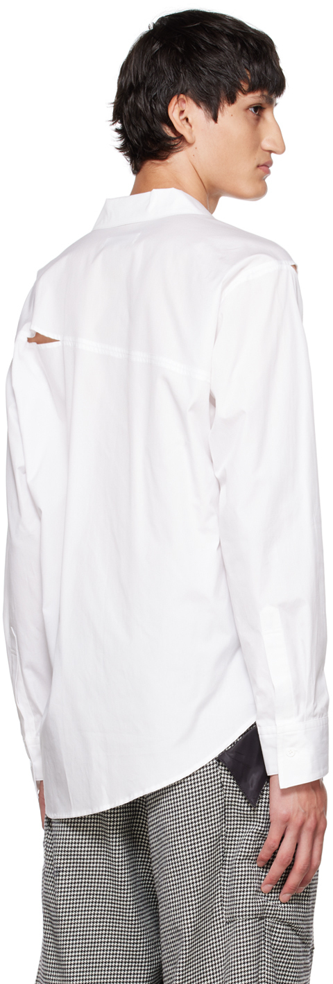 Sulvam White Slash Shirt Sulvam