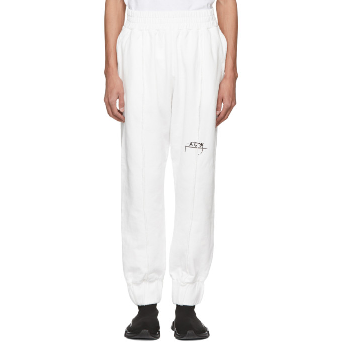 A Cold Wall White Seamline Lounge Pants A Cold Wall