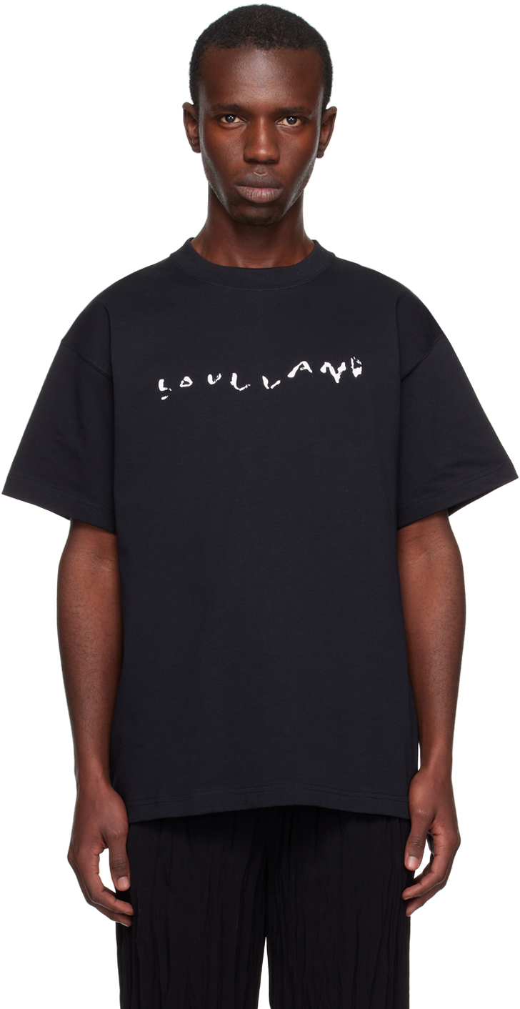 Soulland Black Crewneck T-Shirt Soulland