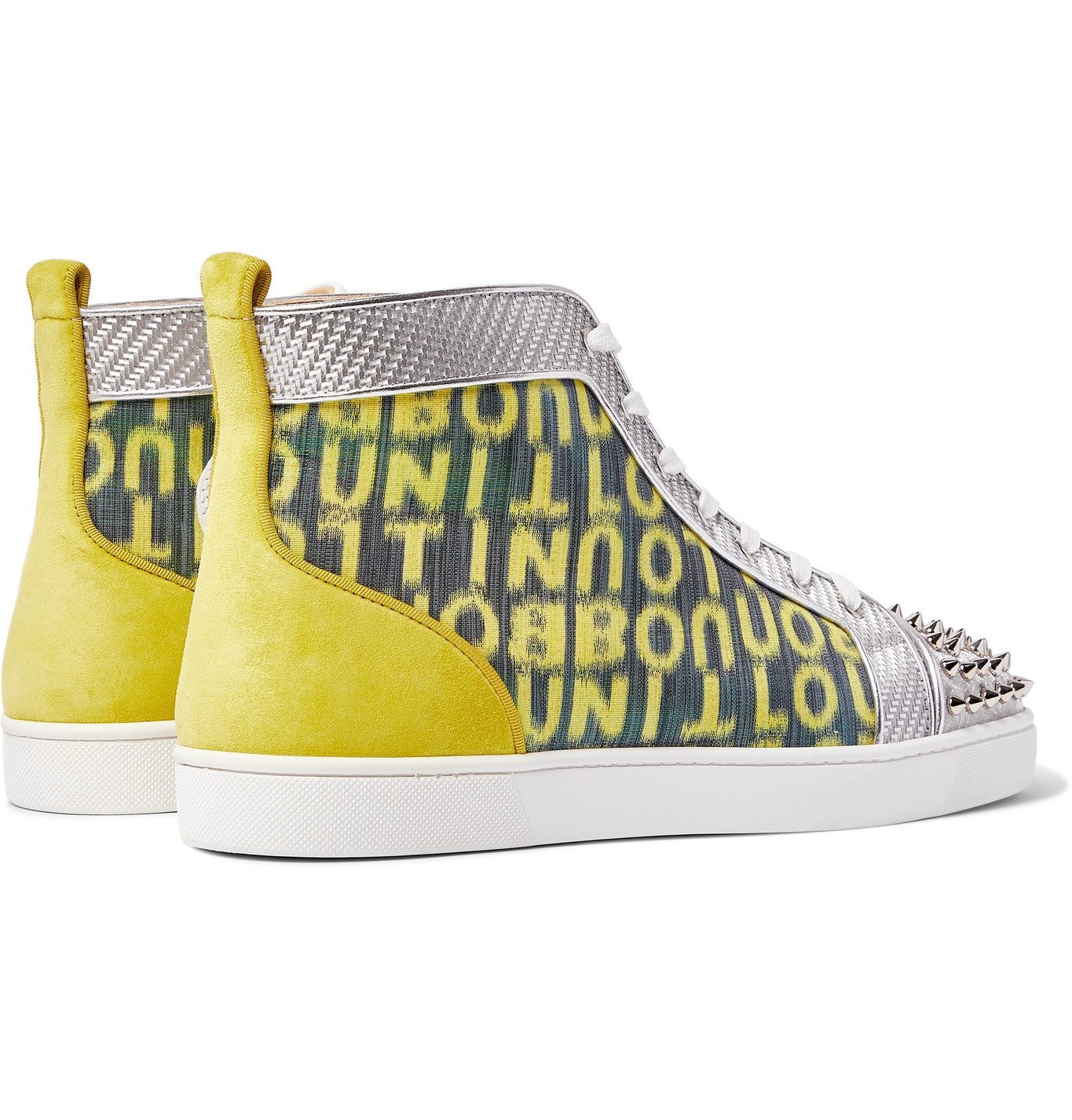 louboutin yellow sneakers