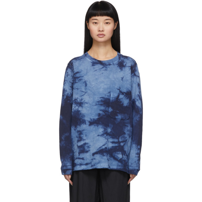 tie dye sweater blue