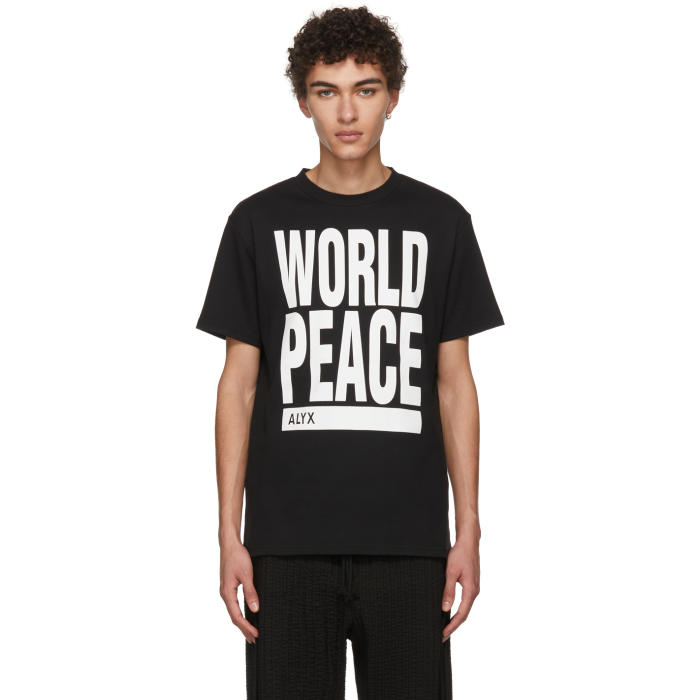 Alyx Black World Peace T-Shirt 