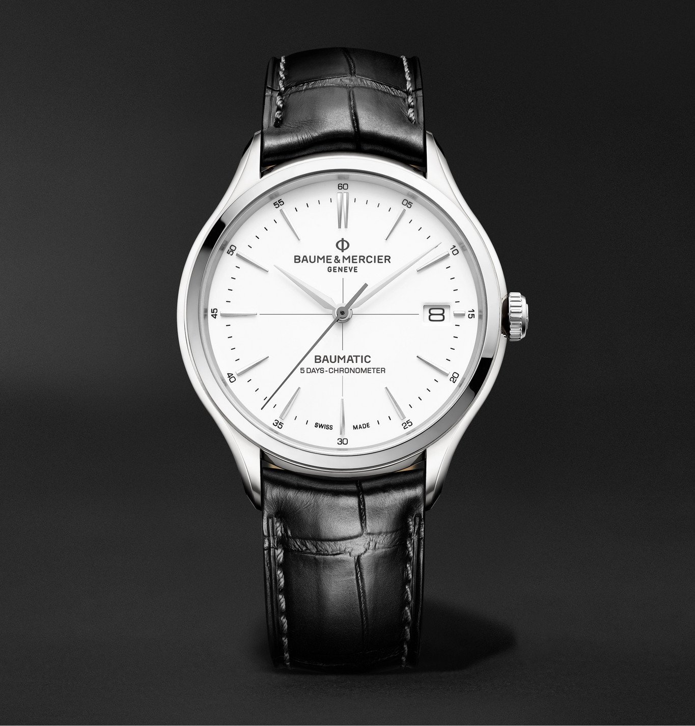 Baume & Mercier - Clifton Baumatic Automatic Chronometer 40mm Stainless ...