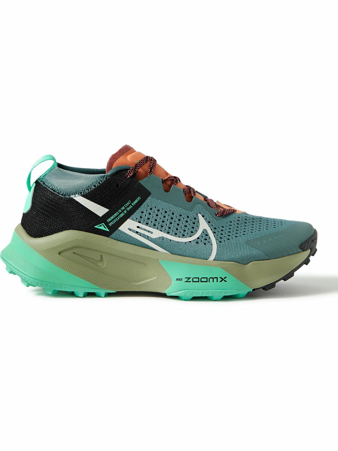Nike Running - ZoomX Zegama Rubber-Trimmed Mesh Trail Running Sneakers ...