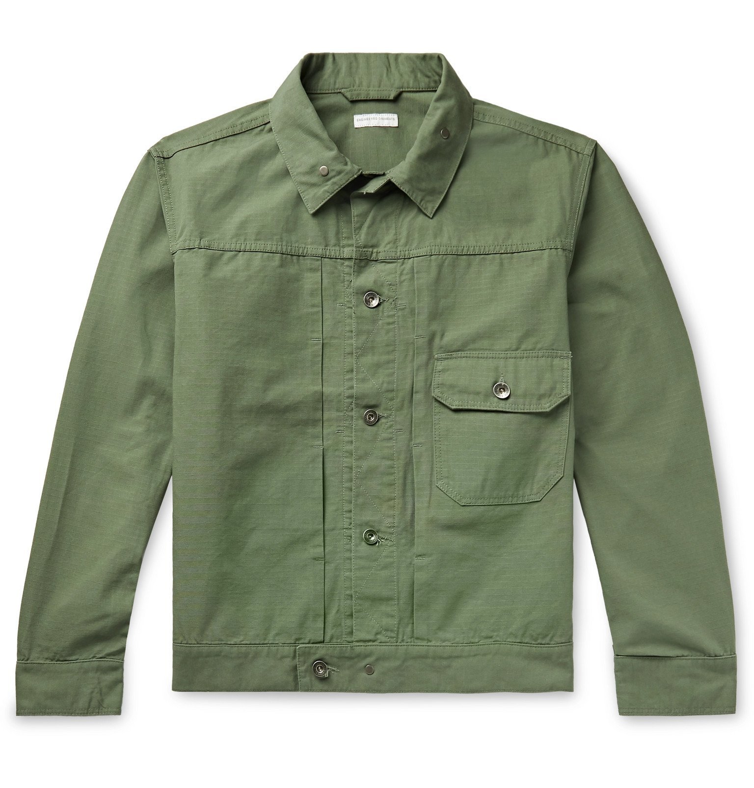 Engineered Garments - Cotton-Ripstop Trucker Jacket - Green Engineered ...