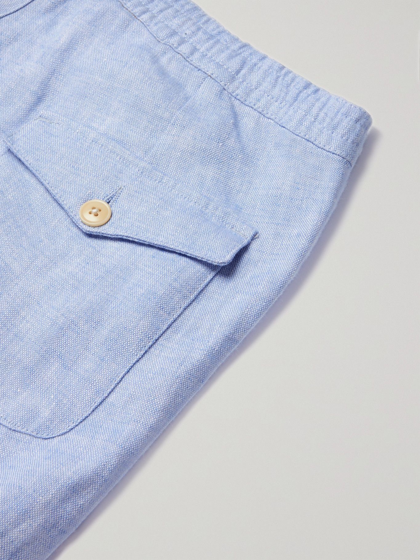 OLIVER SPENCER - Linen Suit Trousers - Blue
