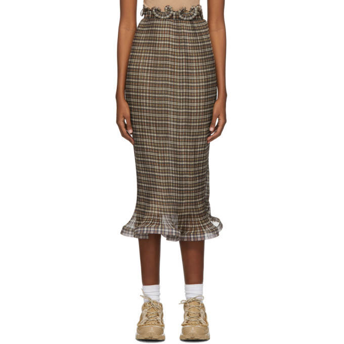 burberry ruffle skirt