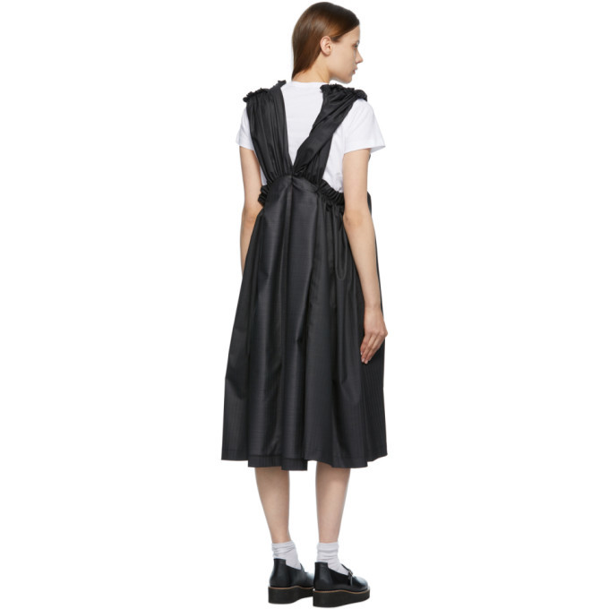 Tricot Comme des Garcons Black and Grey Dobby Dress Tricot Comme