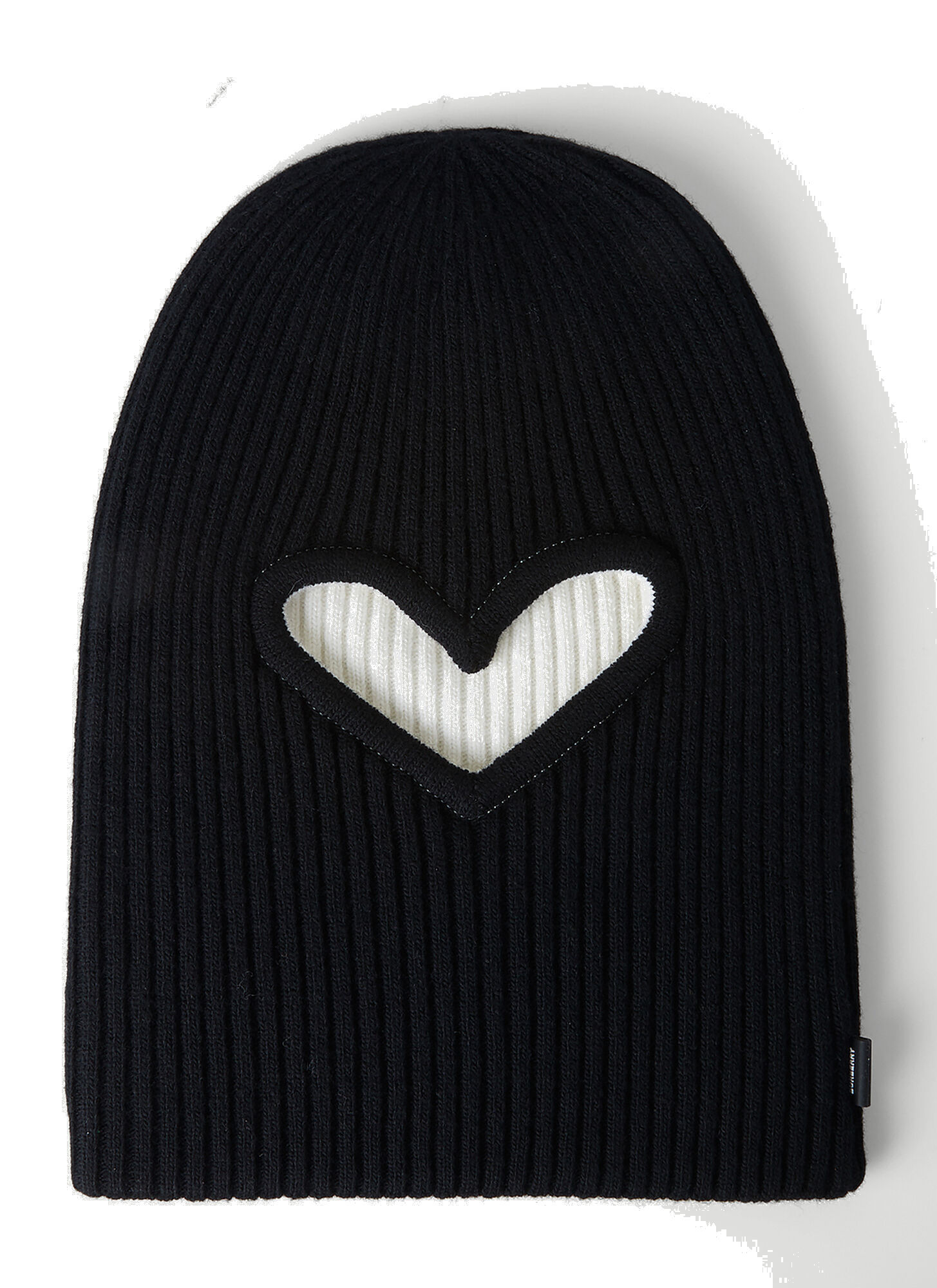 Photo: Reversible Cut-Out Beanie Hat in Black