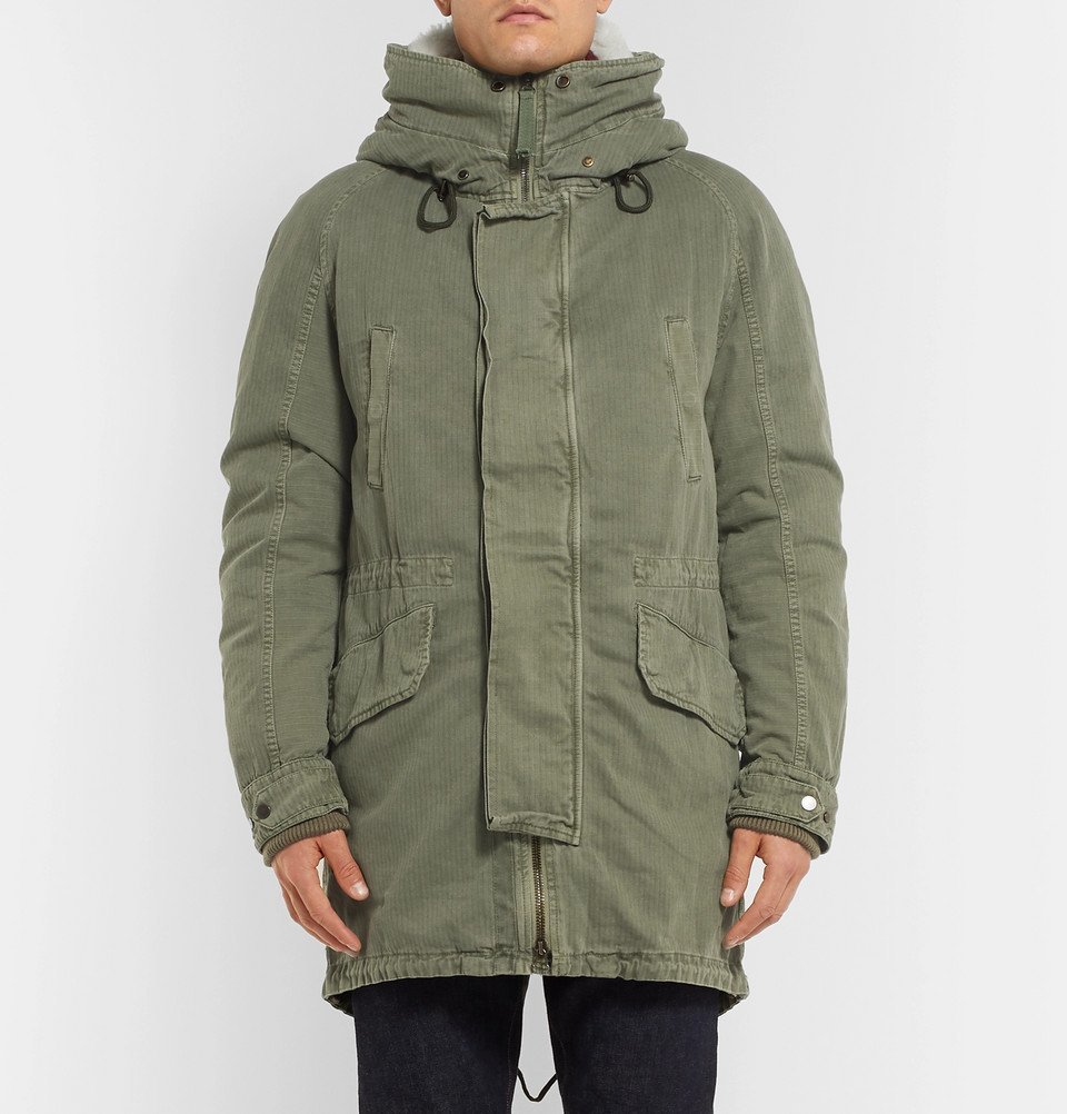 Yves Salomon - Shearling-Trimmed Hooded 