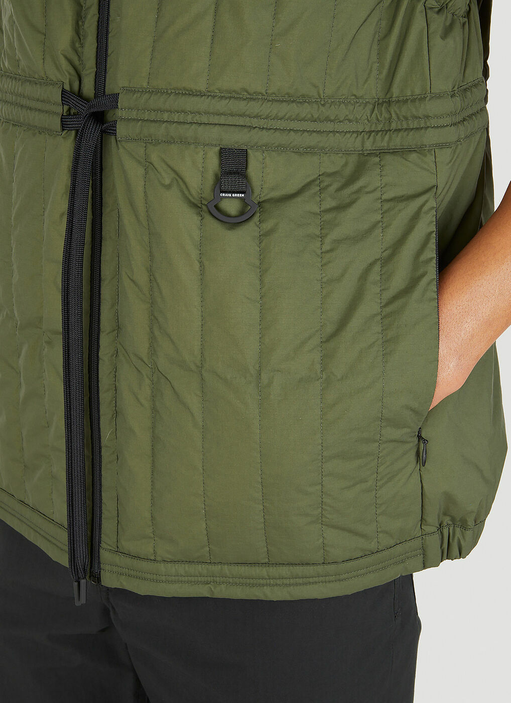 Retz Sleeveless Jacket In Green Moncler