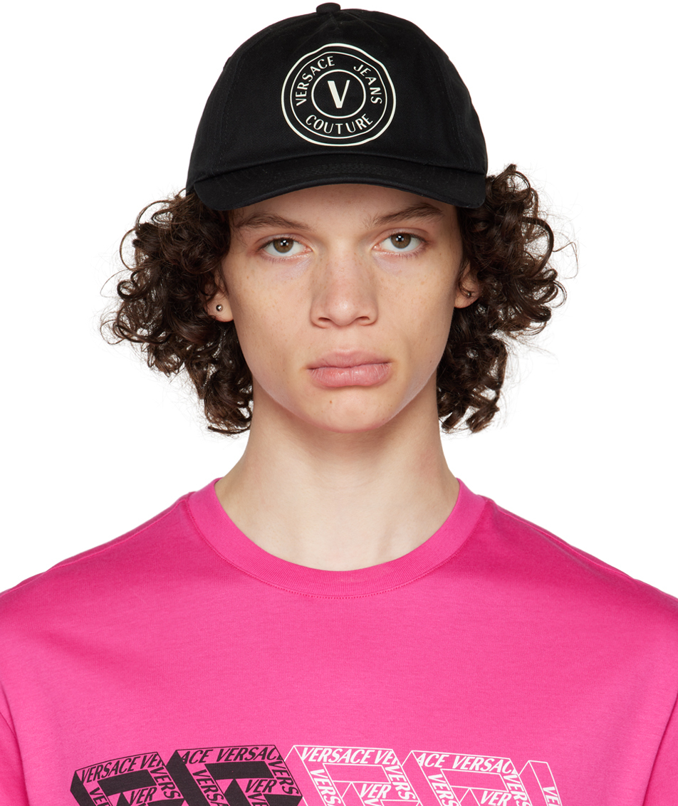 Versace Jeans Couture Black Logo Cap Versace