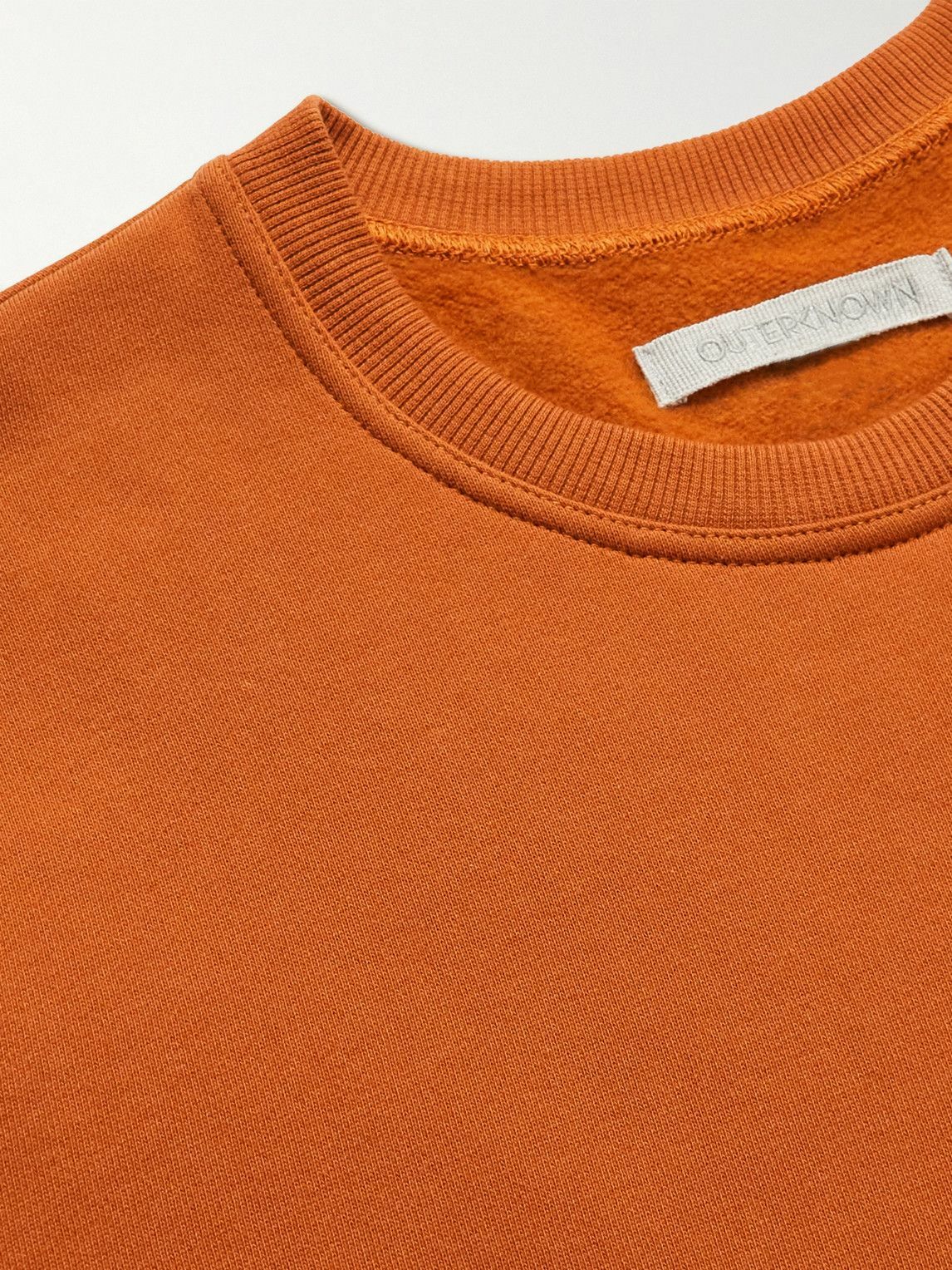 Outerknown - All-Day Organic Cotton-Blend Jersey Sweatshirt - Orange ...