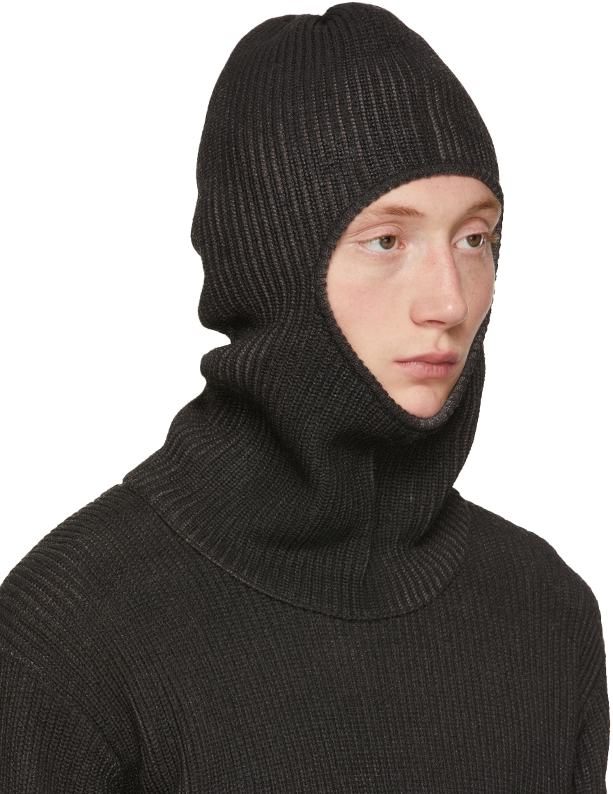 The Viridianne Black Knit Balaclava The Viridianne