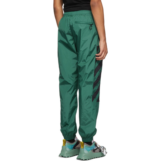 off white green pants