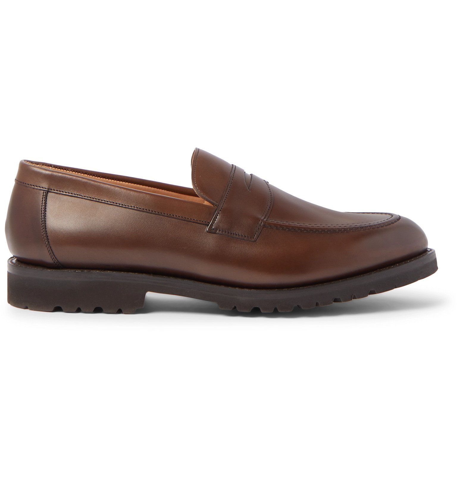 Cheaney - Hadley Burnished-Leather Penny Loafers - Brown Cheaney