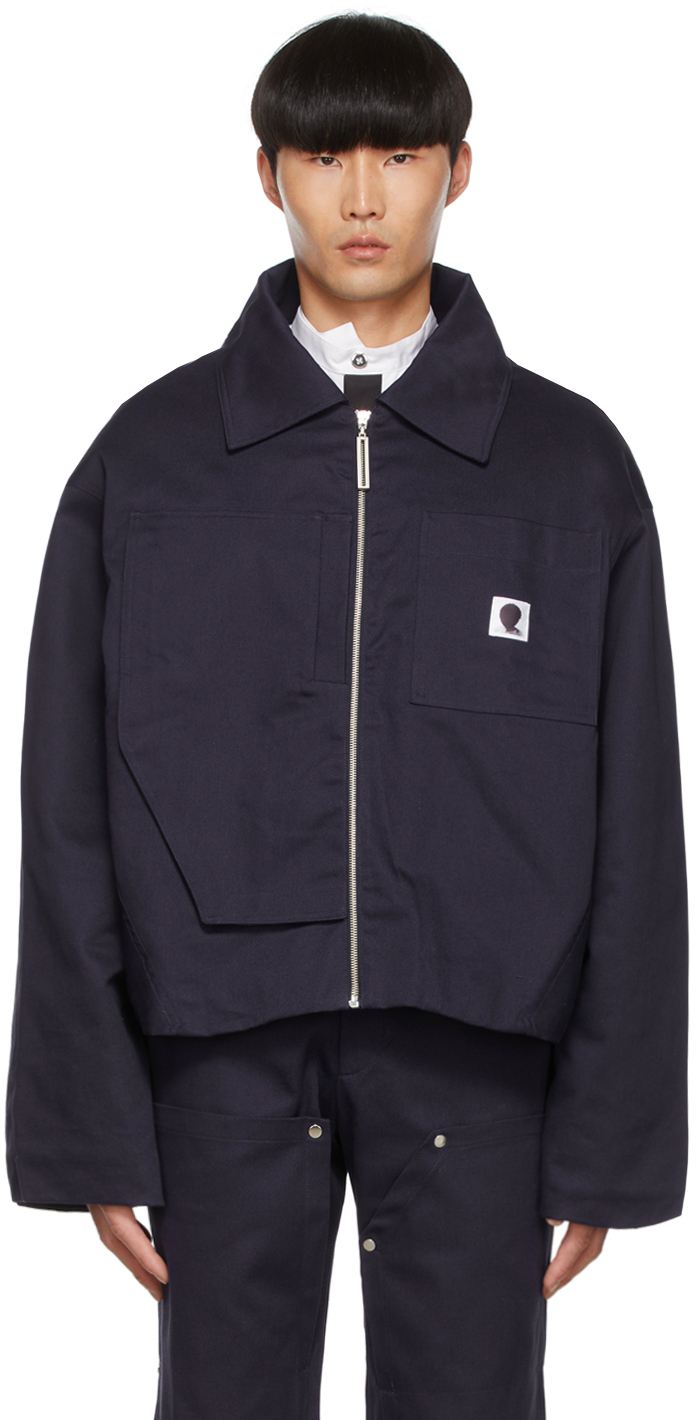 SPENCER BADU Navy Cotton Jacket Spencer 