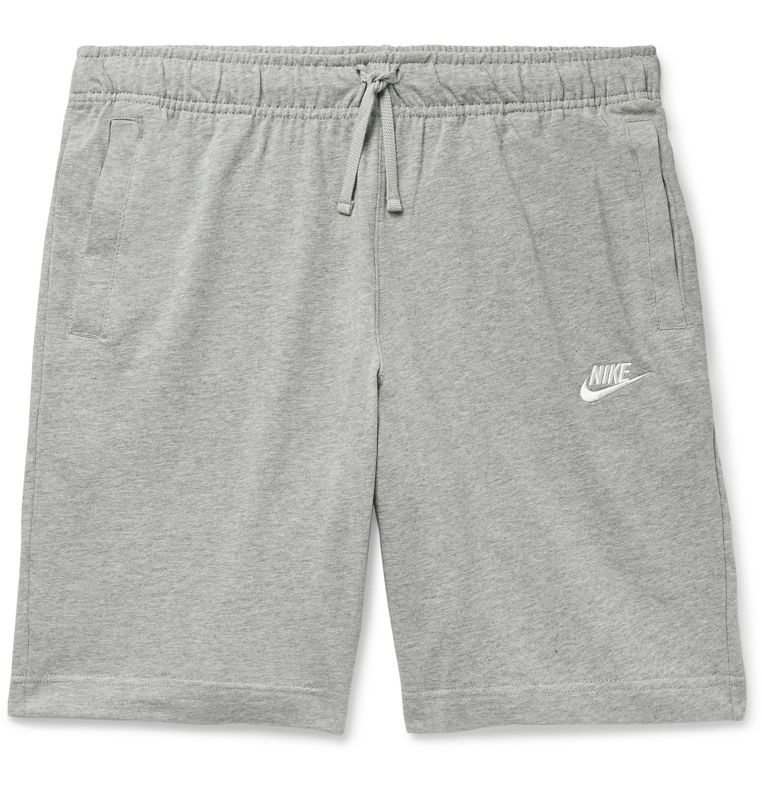grey cotton shorts nike