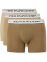 Polo Ralph Lauren - Three-Pack Stretch-Cotton Jersey Boxer Briefs - Brown