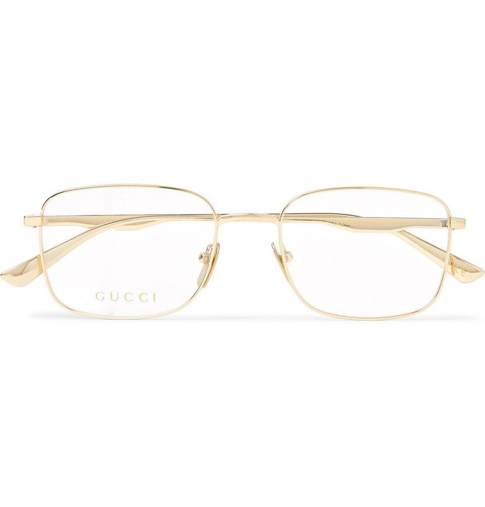 Gucci - Square-Frame Optical Glasses Gold Gucci