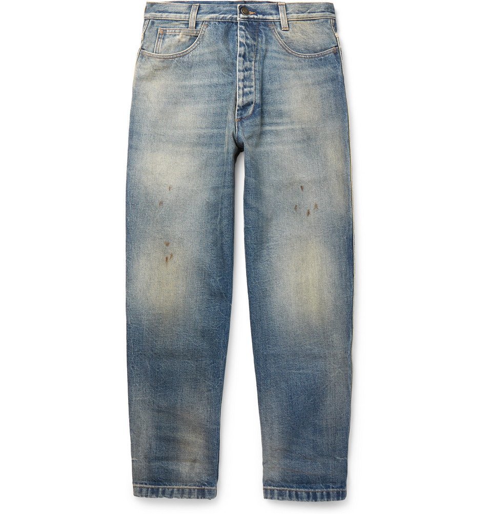 gucci distressed jeans