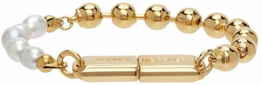Photo: IN GOLD WE TRUST PARIS SSENSE Exclusive Gold Jack Bracelet