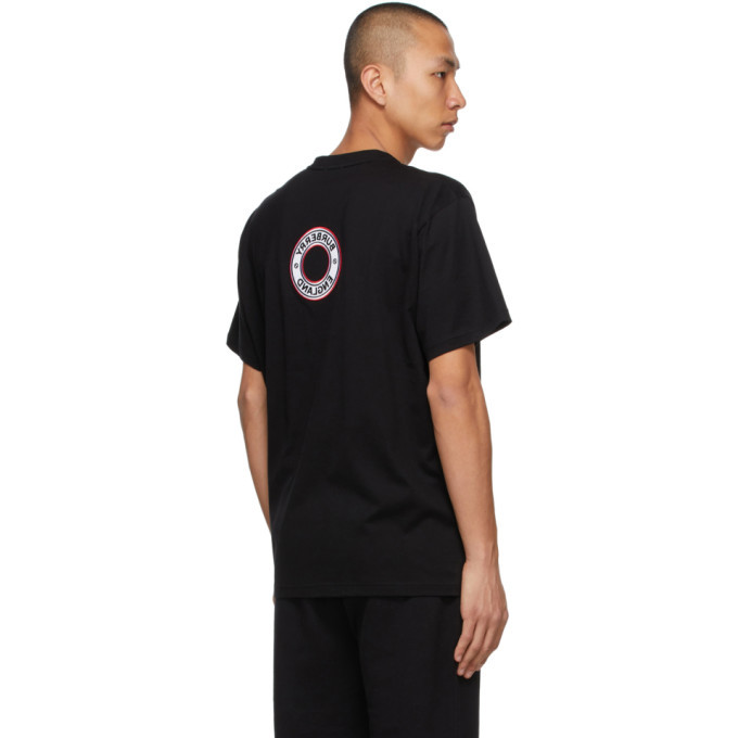 Burberry Black Archway Embroidery Circle Logo T-Shirt Burberry