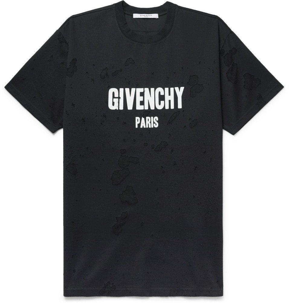 givenchy t shirt distressed