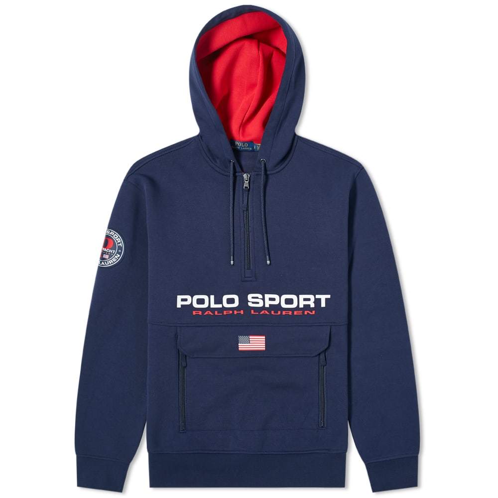 Polo Ralph Lauren Polo Sport Half Zip Pocket Popover Hoody Polo Sport