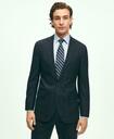 Brooks Brothers Men's Explorer Collection Regent Fit Merino Wool Windowpane Suit Jacket | Navy