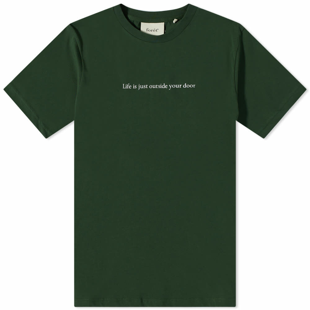 Foret Men's Journey T-Shirt in Dark Olive Foret